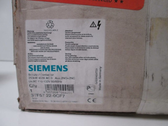 Siemens 3TF57220CF7 NSFP ** GENUINE ** 3TF5722 0CF7 Furnas