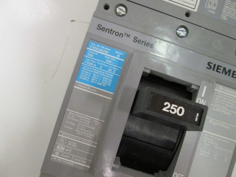 Siemens FXD63B250 NSFP ** GENUINE ** Furnas