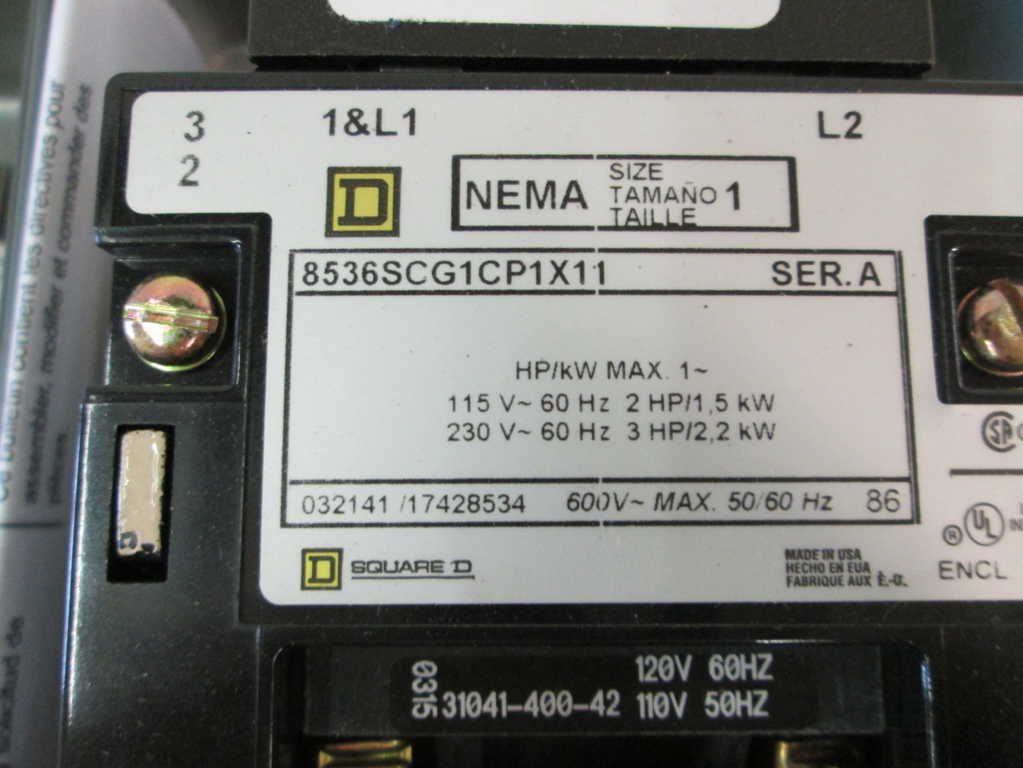 Square D 8536SBG1V02CP1X11 NSFP **GENUINE** 8536 SBG1 V02 CP1X11