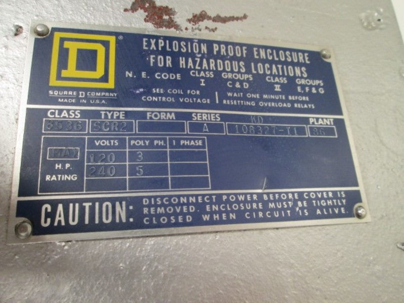 Square D 8536SCR2V02 NSNP * GENUINE *