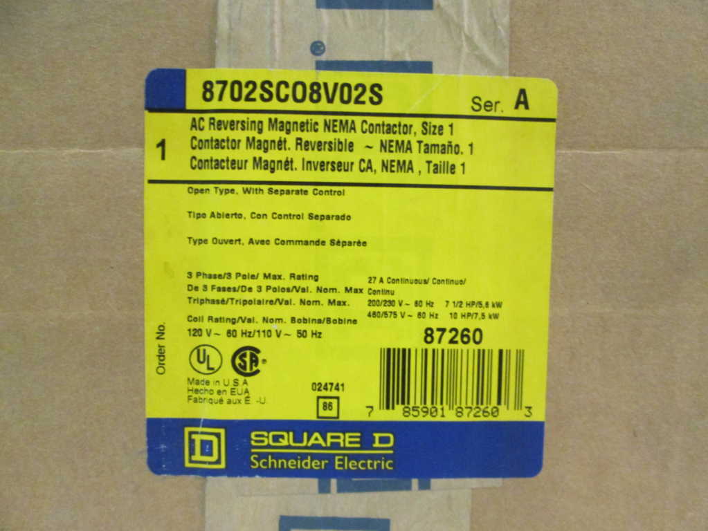 Square D 8702SCO8V02S NSFP **GENUINE** 8702 SCO8 V02S