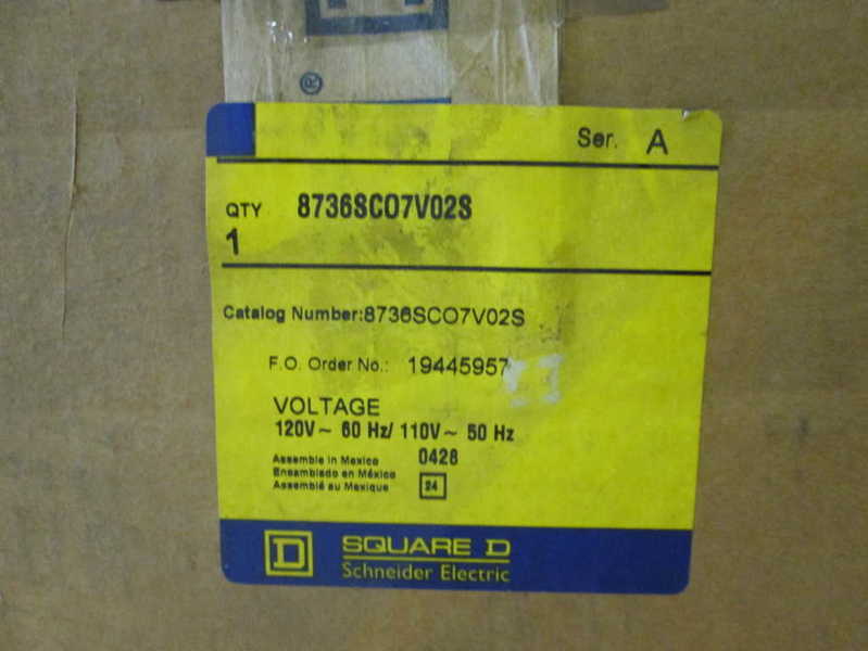 Square D 8736SCO7V02S NSFP ** GENUINE ** 8736 SC07 V02S