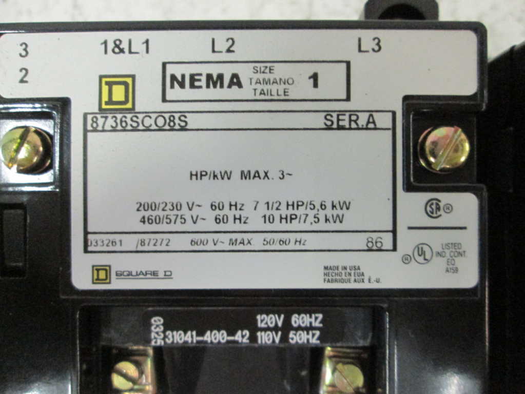 Square D 8736SCO8V02S NSFP **GENUINE** SD  8736 SCO8 V02S