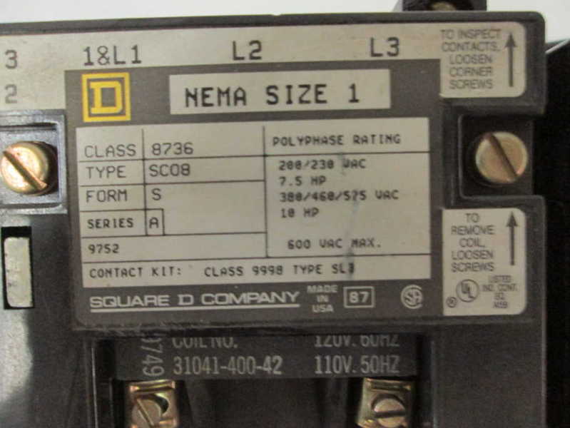 Square D 8736SCO8V02 NSNP * GENUINE * 8736 SCO8 V02 Schneider Telemecanique