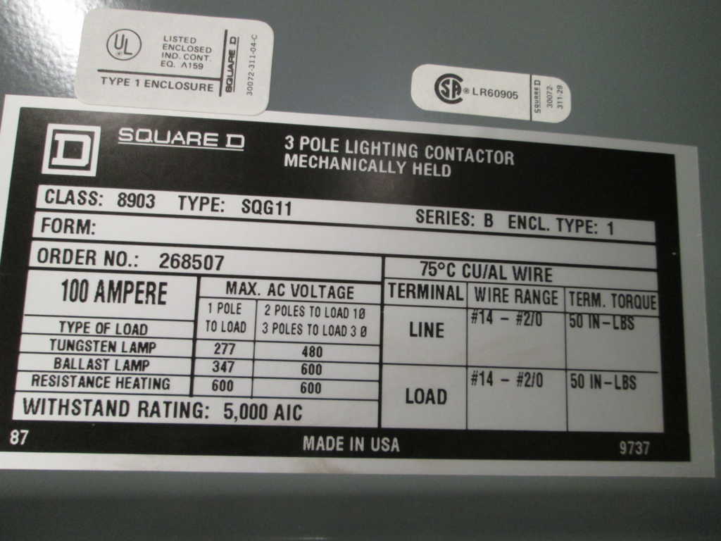Square D 8903SQG11V02   NSFP **GENUINE**  8903 SQG11 V02