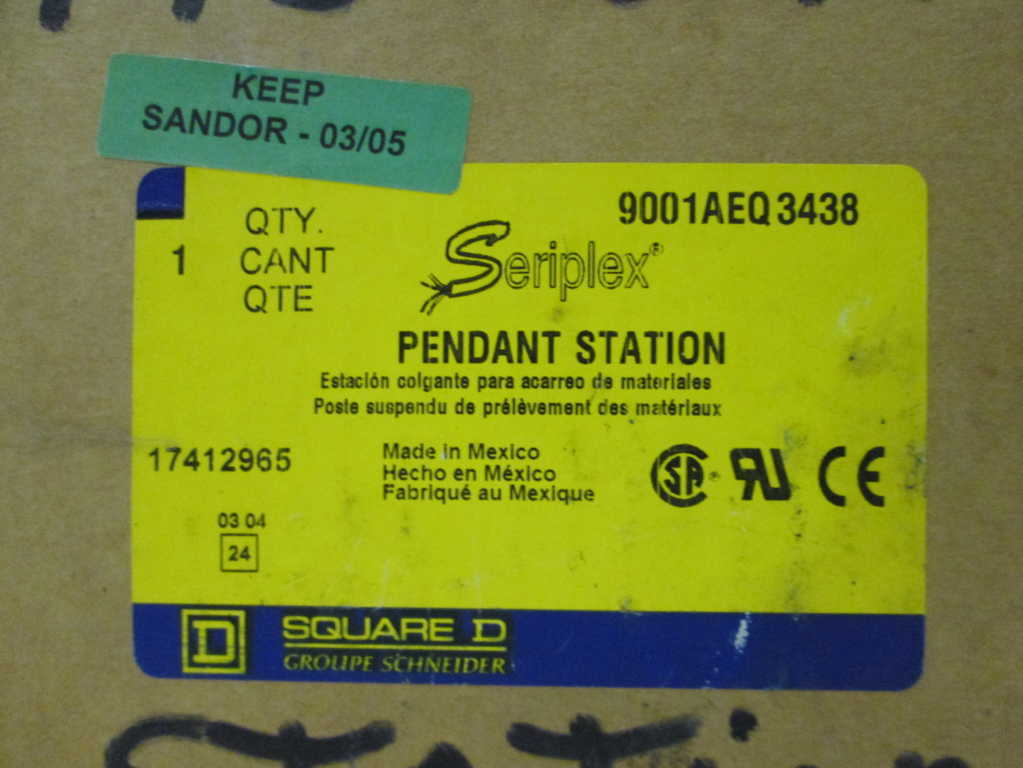 Square D 9001AEQ3438  NSFP **GENUINE** 900 1AEQ 3438