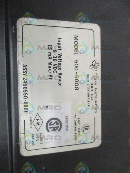 TEXAS INSTRUMENTS 500-5008  INPUT MODULE *USED*