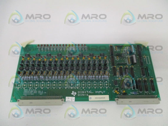 TEXAS INSTRUMENTS RTU-DIN-1 DIGITAL BOARD ASSEMBLY *NEW NO BOX*