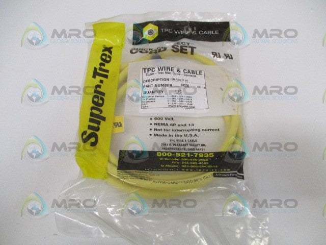 TPC WIRE & CABLE 84206 FEMALE PLUG 2P 6FT *NEW IN FACTORY BAG*