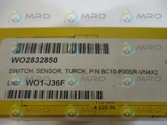 TURCK BC10-P30SR-VN4X2 PROXIMITY SENSOR *NEW IN BOX*