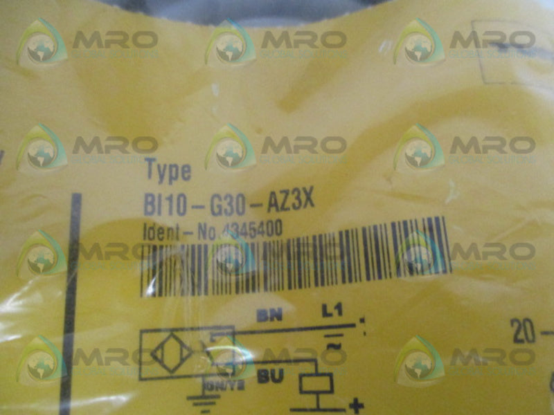 TURCK BI10-G30-AZ3X PROXIMITY SWITCH SENSOR *NEW IN FACTORY BAG*