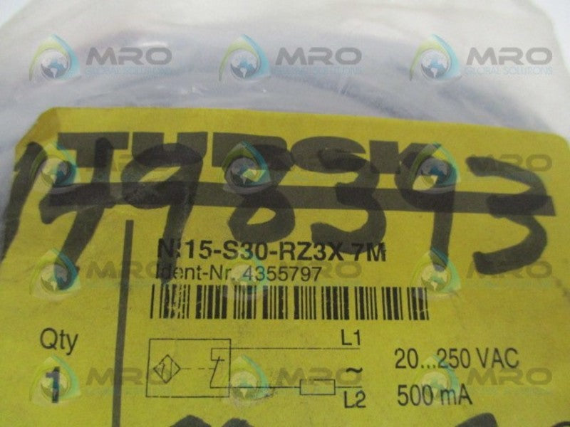 TURCK NI15-S30-RZ3X7M PROXIMITY SENSOR *NEW IN FACTORY BAG*