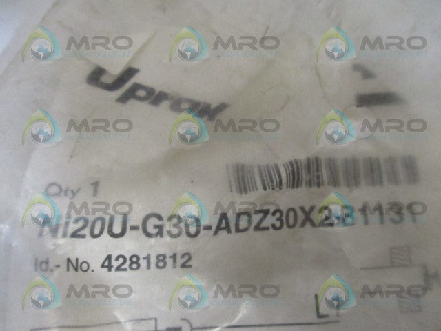 TURCK UPROX Ni20U-G30-ADZ30X2-B1131 PROXIMITY SENSOR *NEW IN FACTORY BAG*