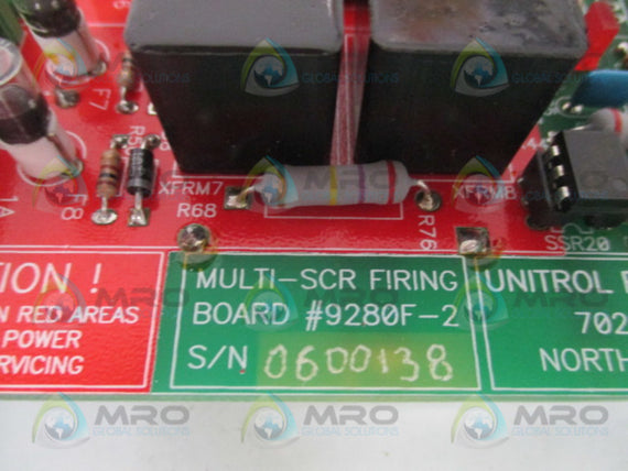 UNITROL ELECTRONICS 9280F-2  MULTI-SCR FIRING BOARD *NEW NO BOX*