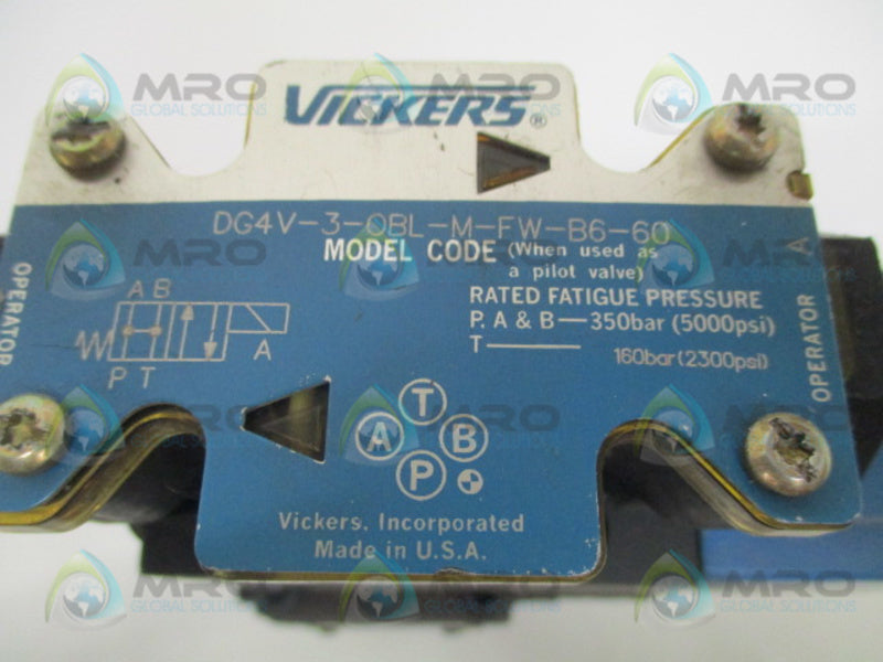 VICKERS CT5060ACMFWB6110 RELIEF VALVE (AS PICTURED) *NEW NO BOX*