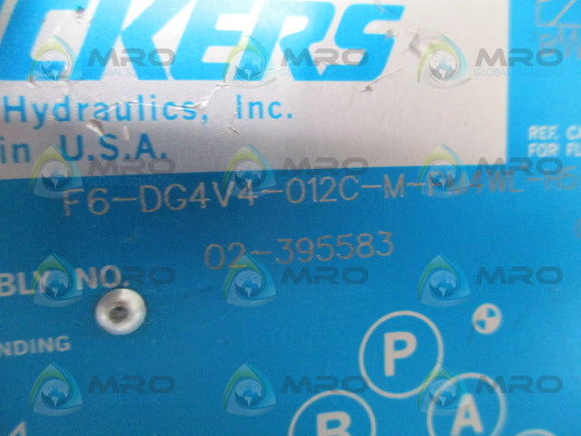 VICKERS F6-DG4V4-012C-M-PM4WL-H5-10-S623 HYDRUALIC VALVE *USED*