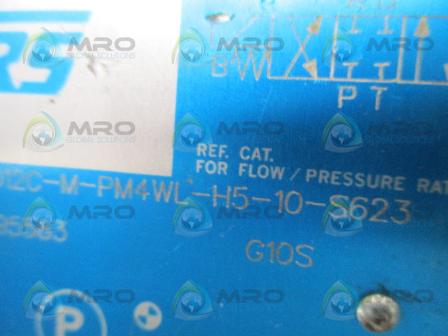 VICKERS F6-DG4V4-012C-M-PM4WL-H5-10-S623 HYDRUALIC VALVE *USED*