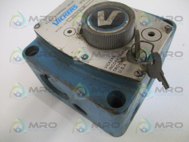 VICKERS FG032822 FLOW CONTROL VALVE *USED*