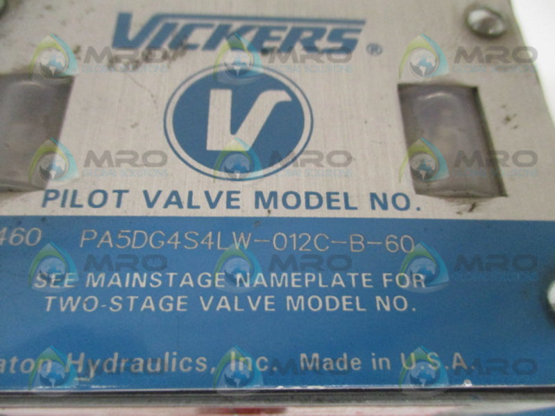 VICKERS PA5DG4S4LW-012C-B-60 PILOT VALVE *NEW NO BOX*