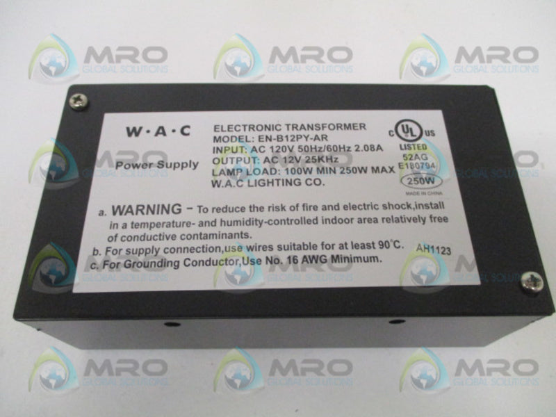 W.A.C LIGHTING EN-B12PY-AR ELECTRONIC TRANSFORMER 250W *NEW IN BOX*