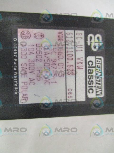 WARNER BERNSTEIN SENTEC GC-U1VKW 612-1100-623 SAFETY SWITCH *NEW IN BOX*