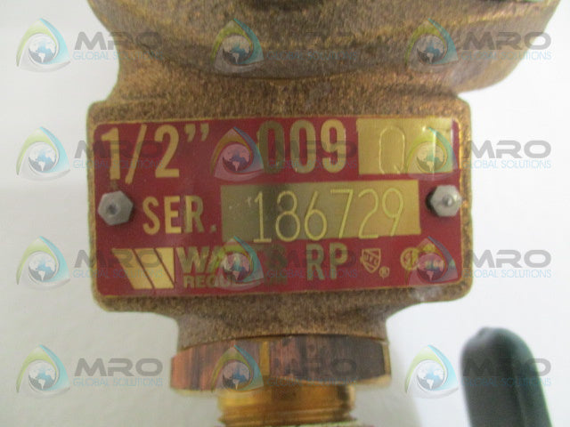 WATTS 0062094 1/2-009-QT REDUCED PRESSURE BACKFLOW PREVENTER 1/2" *NEW IN BOX*