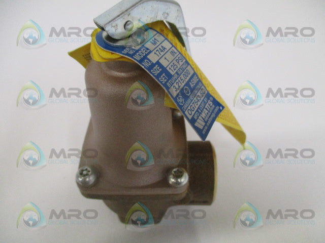 WATTS 0274855 M1 1-174A-125 PRESSURE RELIEF VALVE 125 PSI 1" *NEW IN BOX*