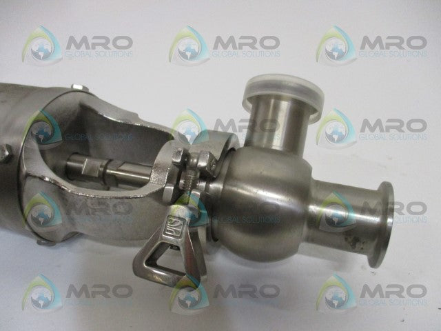 WAUKESHA WVALVE03784 W68T 1.5" CV35 S-LINE 4" PNEUMATIC ACTUATOR VALVE *USED*