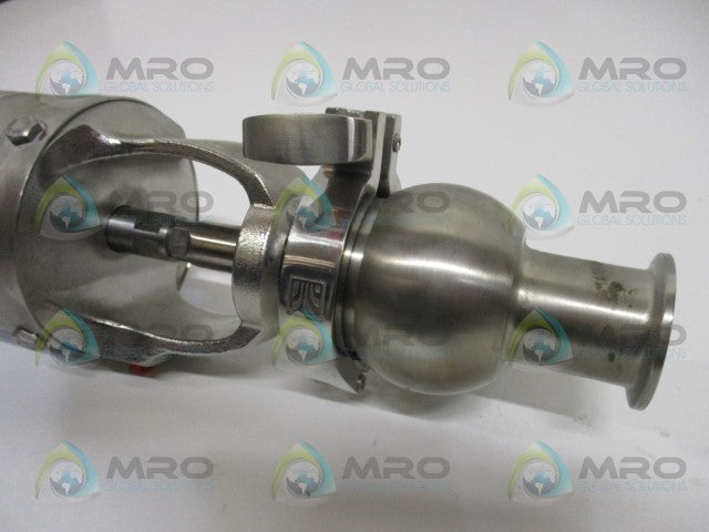 WAUKESHA WVALVE03784 W68T 1.5" CV35 S-LINE 4" PNEUMATIC ACTUATOR VALVE *USED*