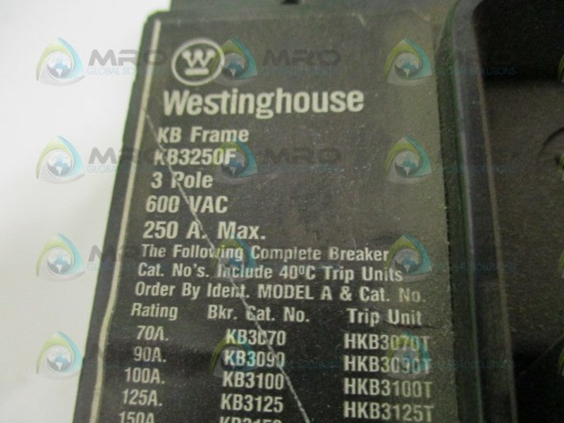 WESTINGHOUSE KB3125 CIRCUIT BREAKER 125A *NEW NO BOX*