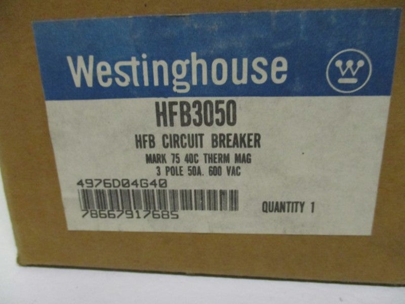 WESTINGHOUSE HFB3050 CIRCUIT BREAKER 50A *NEW IN BOX*