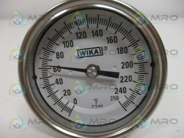 WIKA TI.32 32025D206G4 BIMETAL THERMOMETER 0/250F 2.5" STEM *NEW IN BOX*