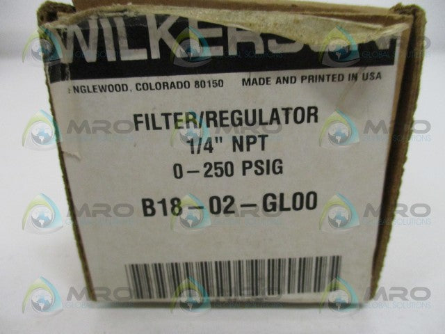 WILKERSON B18-02-GL00 FILTER REGULATOR *NEW IN BOX*