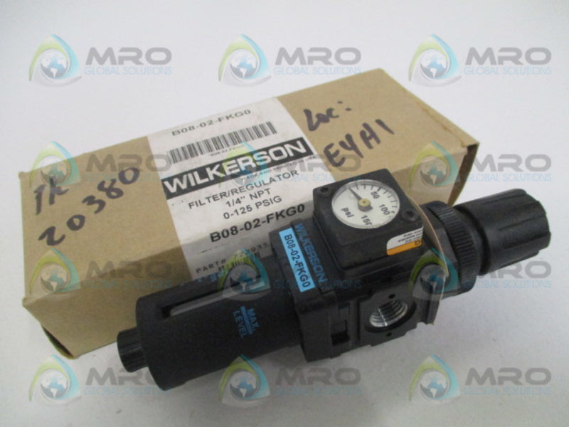 WILKERSON B08-02-FKG0 FILTER/REGULATOR 1/2" NPT 0-125PSIG *NEW IN BOX*