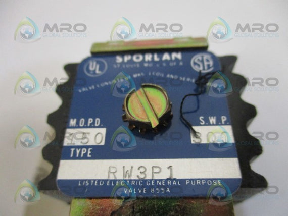 SPORLAN RW3P1 025-29137-000 SOLENOID VALVE *NEW IN BOX*