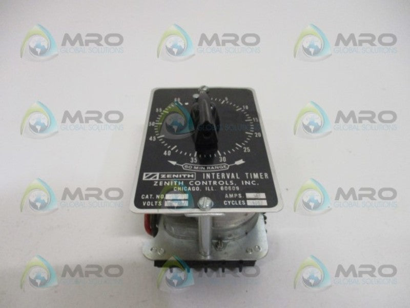 ZENITH CONTROLS 407 INTERVAL TIMER 60 MIN. *NEW NO BOX*