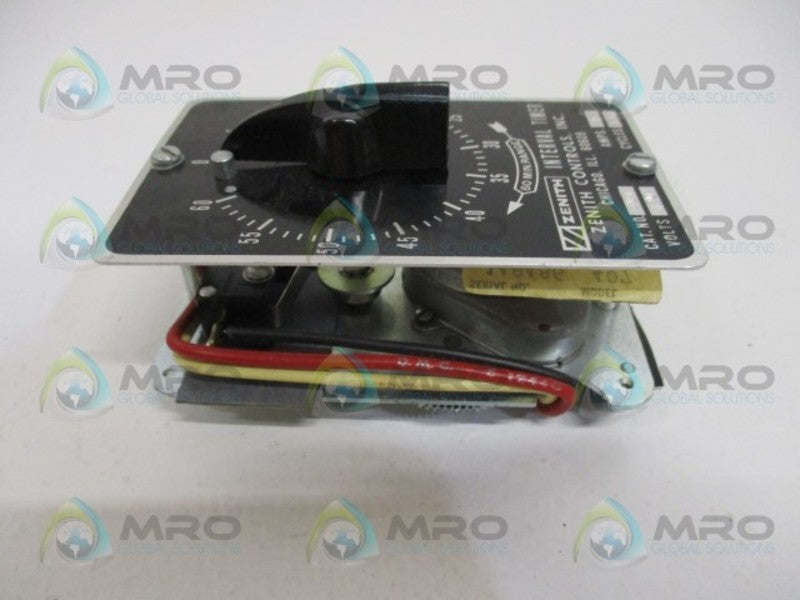 ZENITH CONTROLS 407 INTERVAL TIMER 60 MIN. *NEW NO BOX*