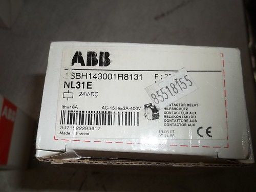 ABB 1SBH143001R8131 CONTACTOR RELAY *NEW*