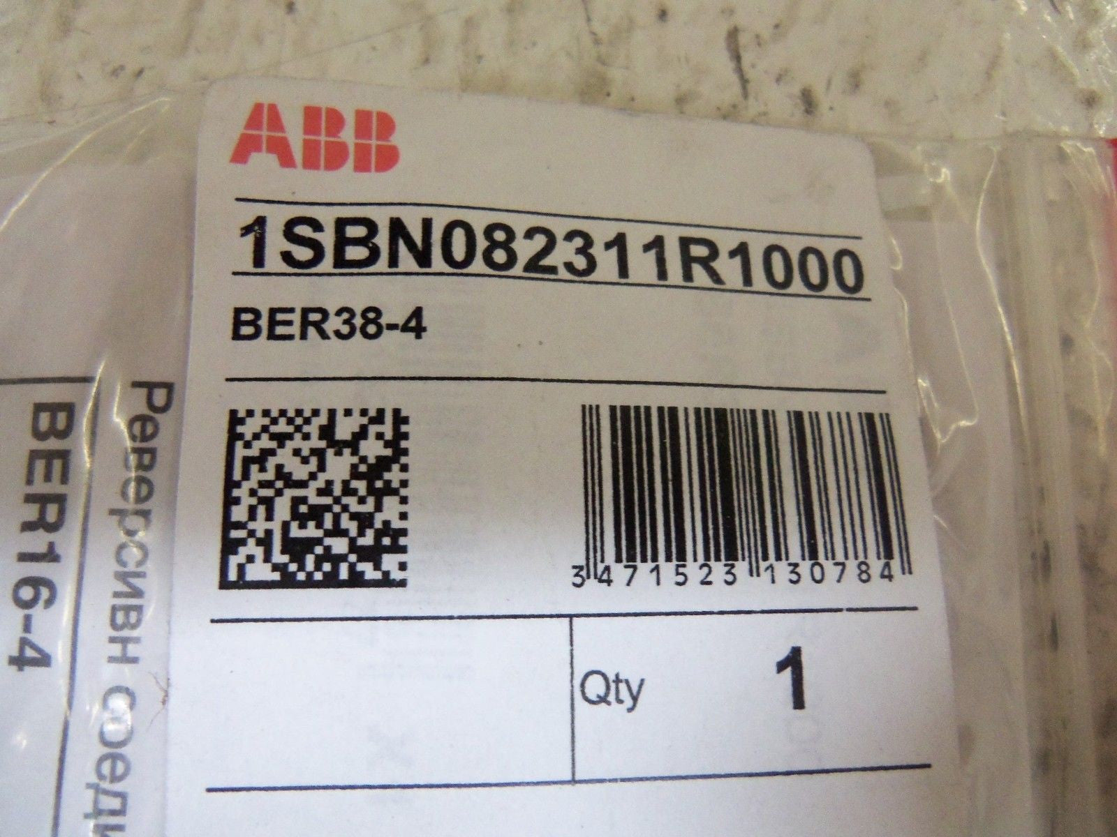 ABB BER38-4 CONNECTION *NEW IN FACTORY BAG*