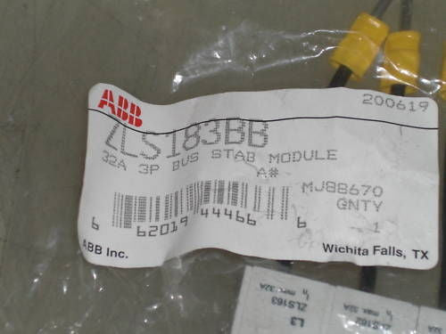 ABB BUS STAB MODULE ZLS183BB *NEW NO BOX*