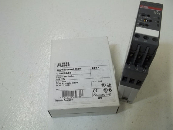 ABB CT-WBS.22 IMPULSE AND FLASHER TIME RELAY *NEW IN BOX*