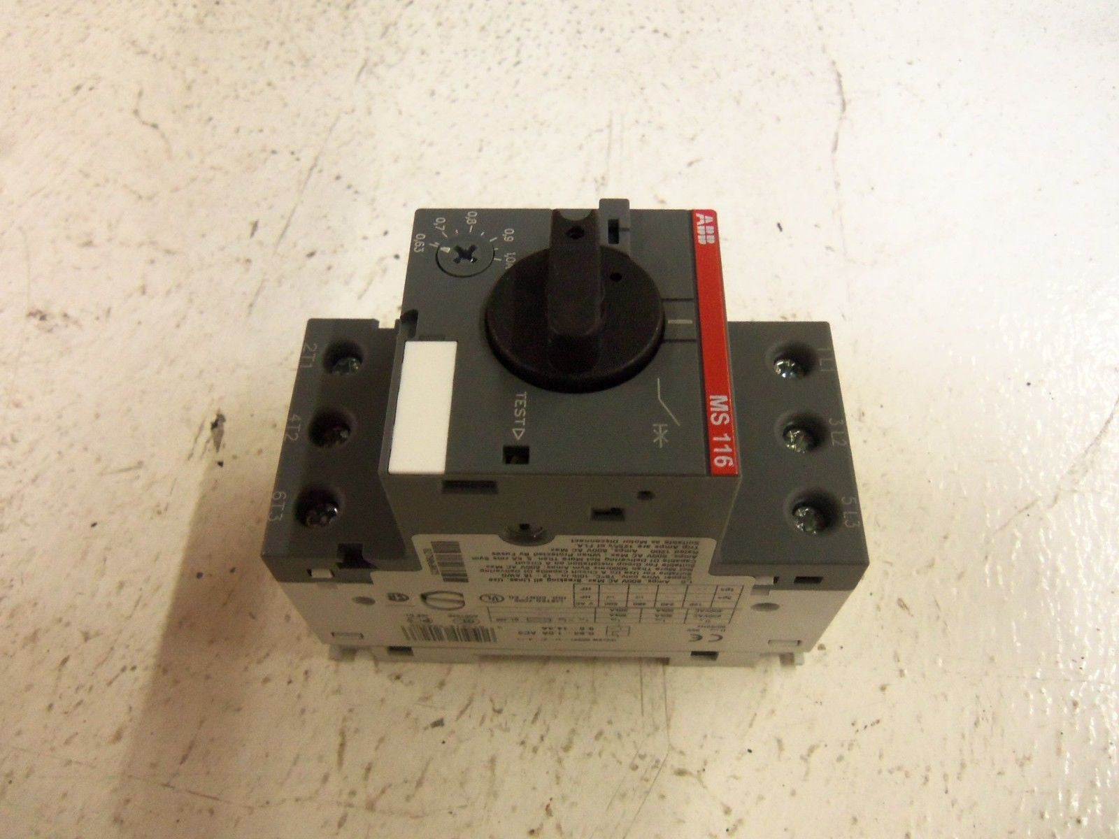 ABB MS116-1.0 1SAM250000R1005 MANUAL MOTOR STARTER 0.63-1.0A *NEW IN BOX*