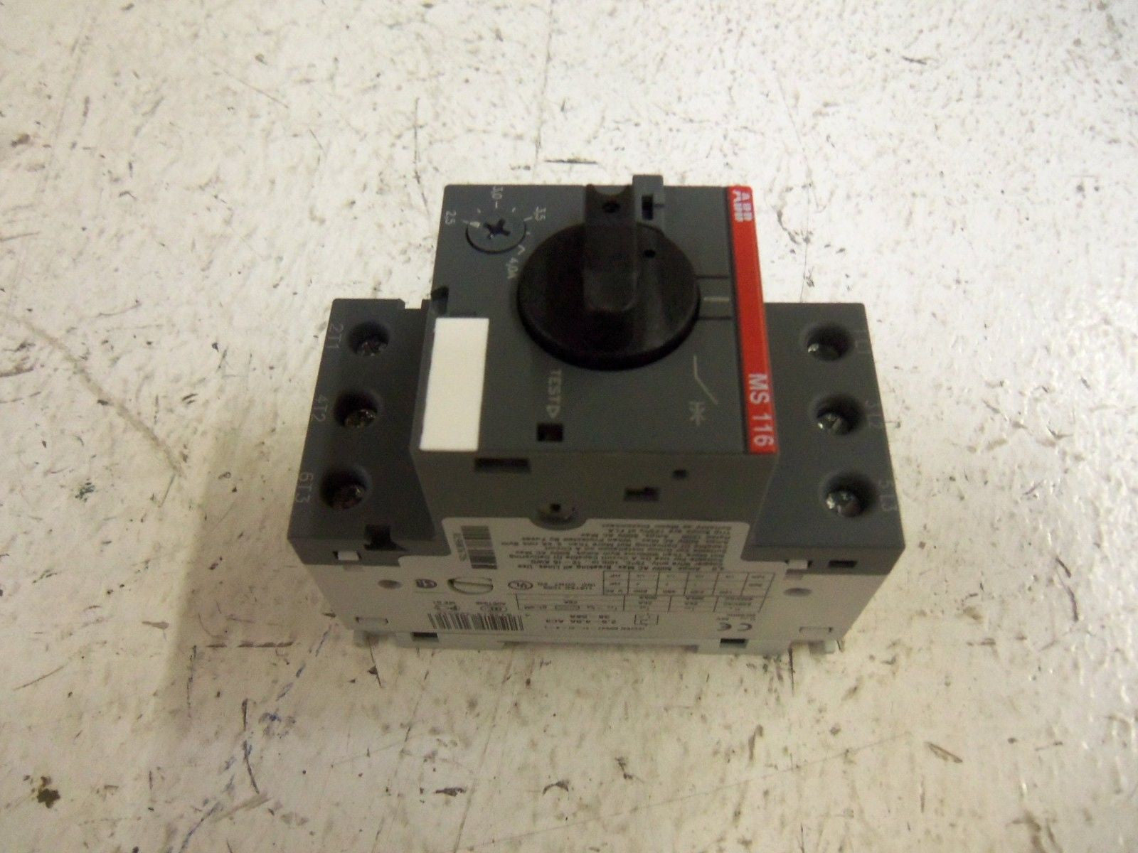 ABB MS116-4.0 1SAM250000R1008 MANUAL MOTOR STARTER 2.5-4.0A *NEW IN BOX*