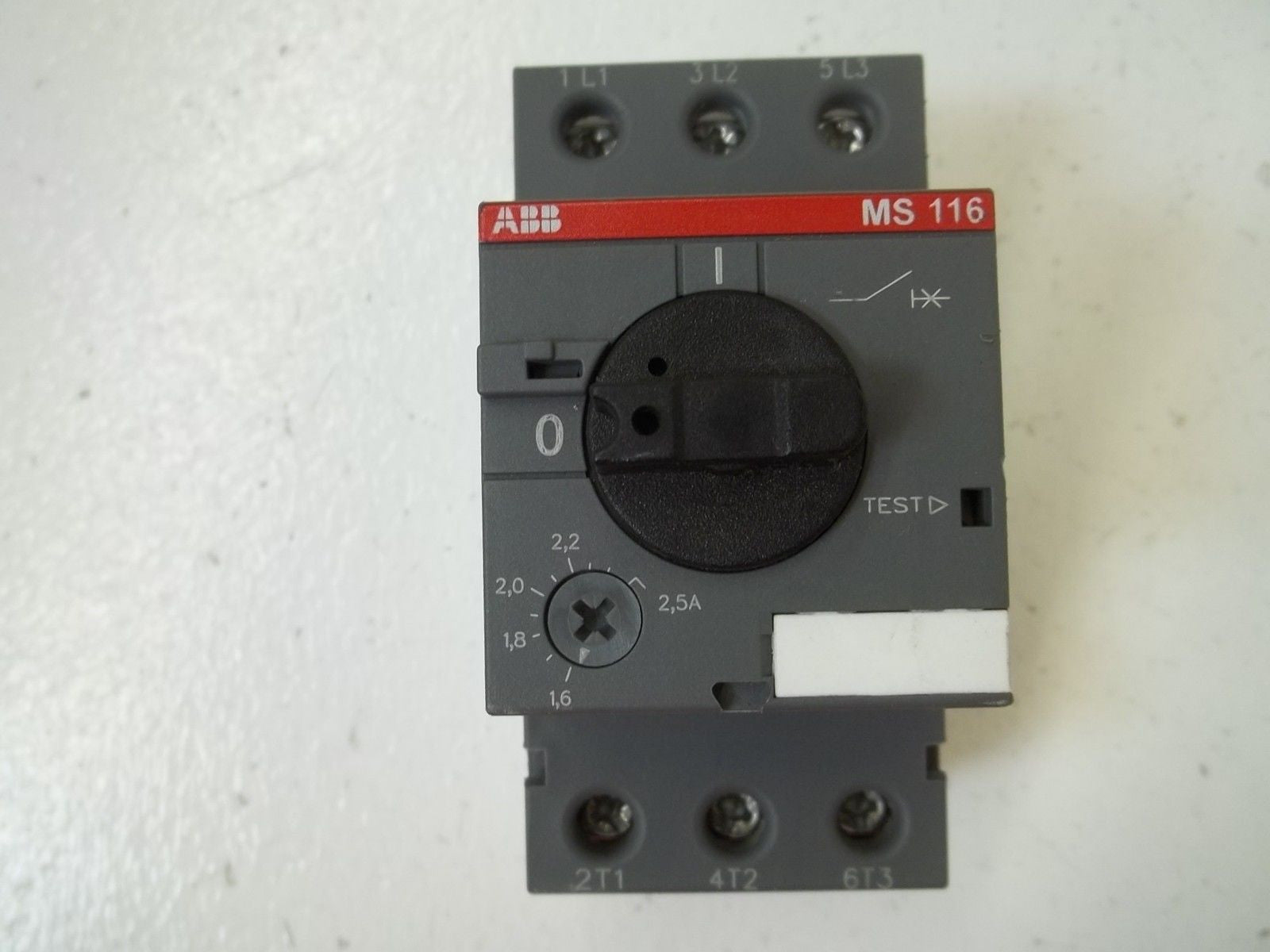 ABB MS 116 STARTER MANUAL MOTOR 1,6-2,5A *USED*