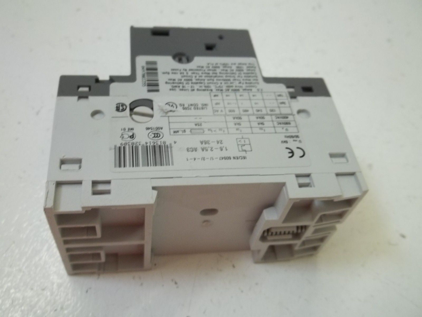 ABB MS 116 STARTER MANUAL MOTOR 1,6-2,5A *USED*