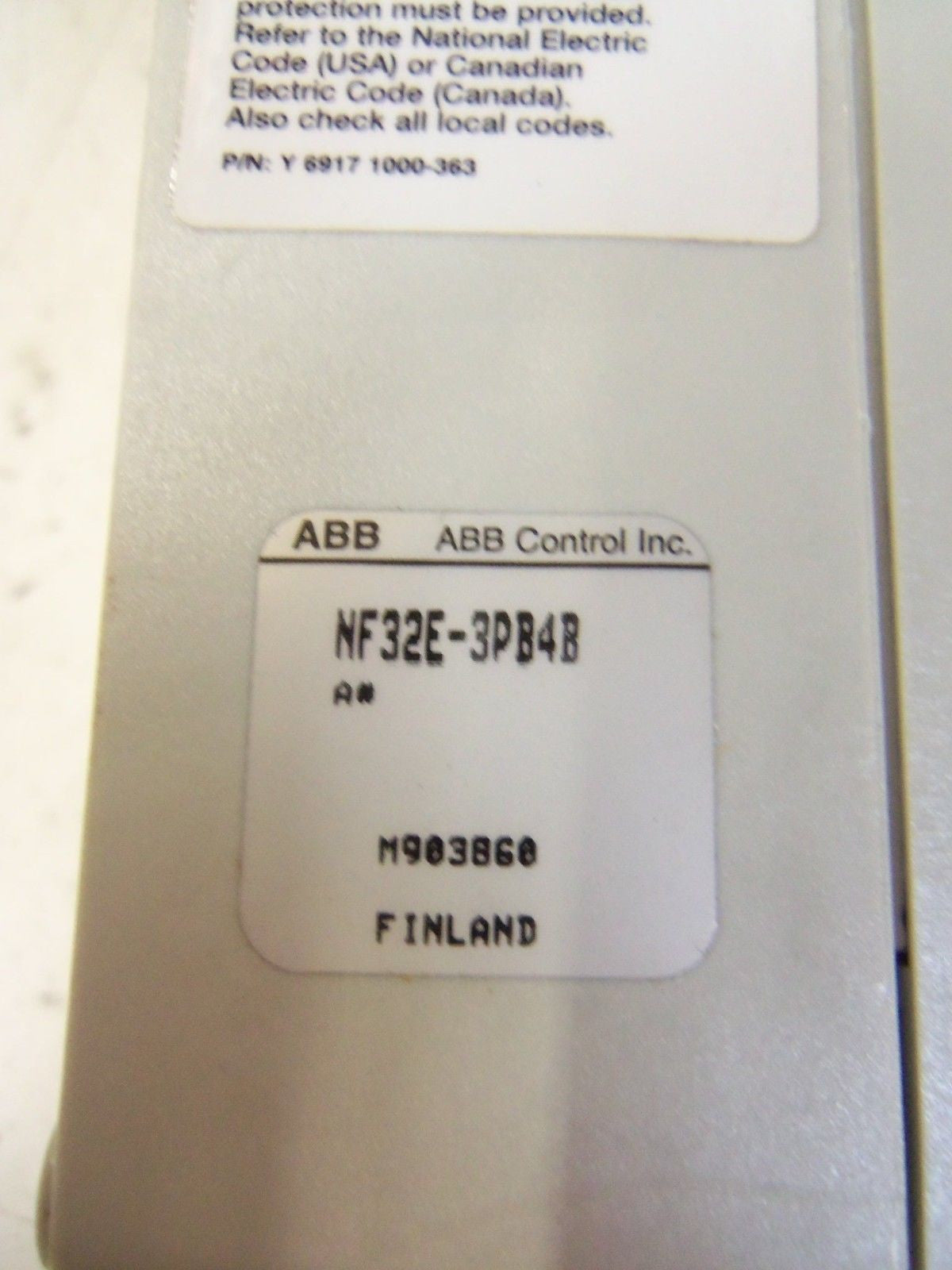 ABB NF32E-3PB4B *USED*