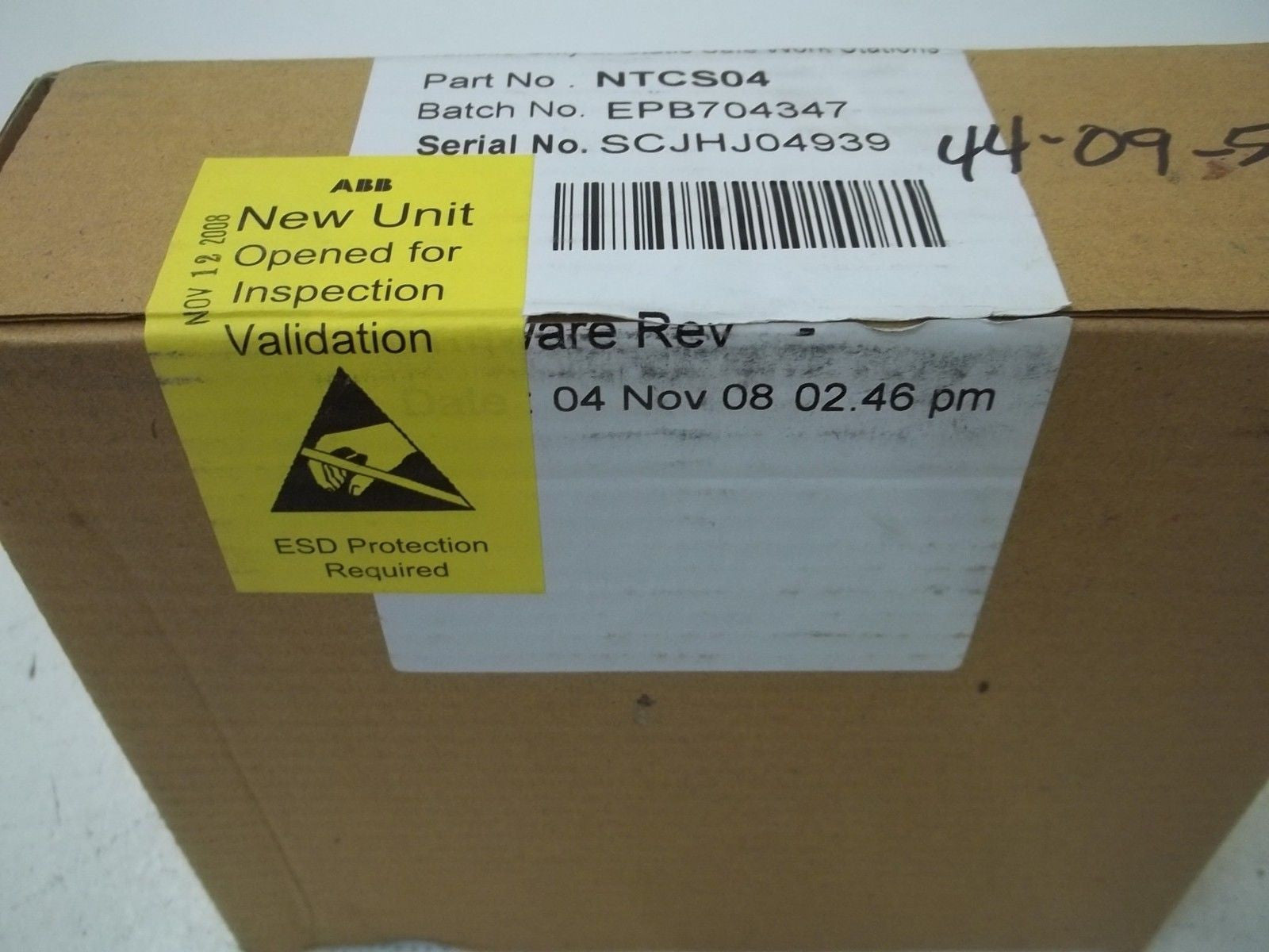ABB NTCS04 TERMINAL MODULE *VALIDATION SEALED*