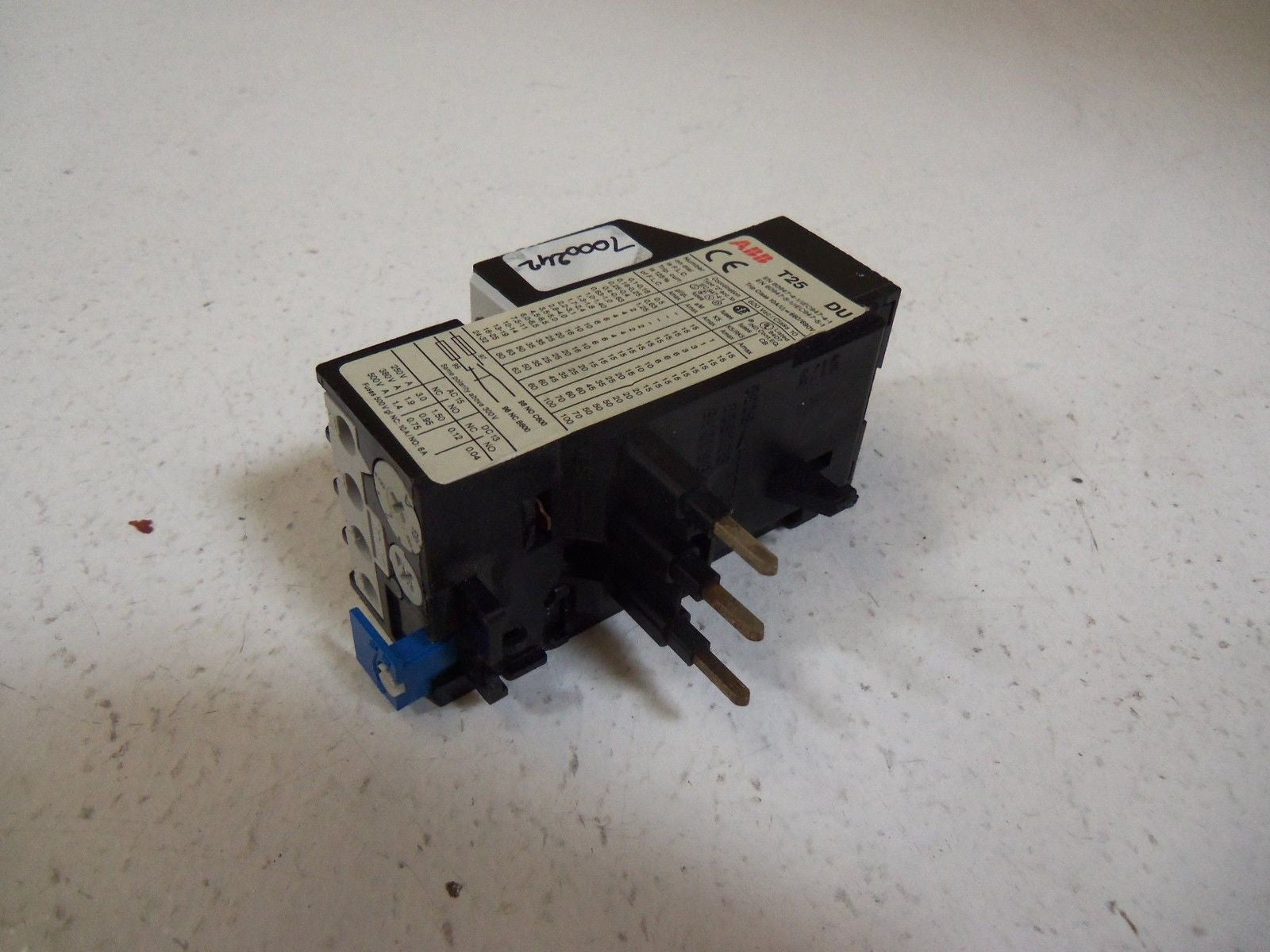 ABB OVERLOAD RELAY T25-DU 6-8,5 *USED*