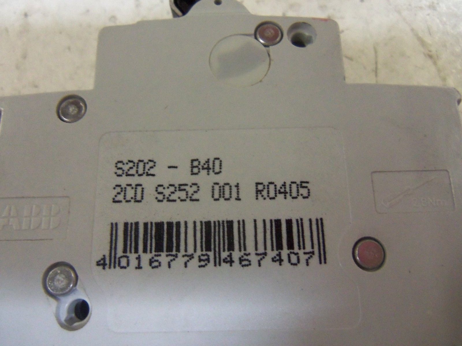 ABB S202-B40 CIRCUIT BREAKER 40A *NEW NO BOX*