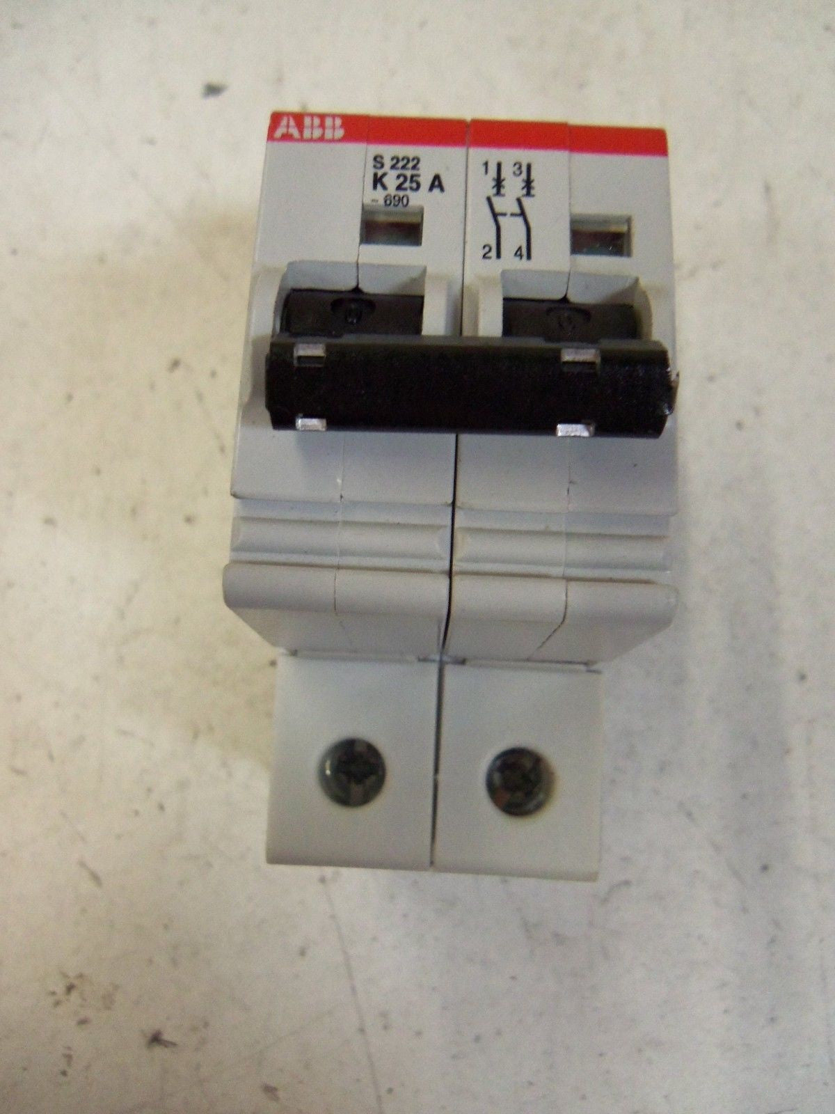 ABB S222-K25 CIRCUIT BREAKER 25A *NEW NO BOX*